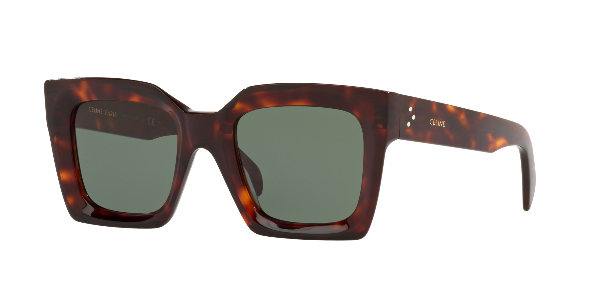 Celine CL40130I Tartarugato e Verde - Occhiali da Sole 192337033827 |  Salmoiraghi e Viganò