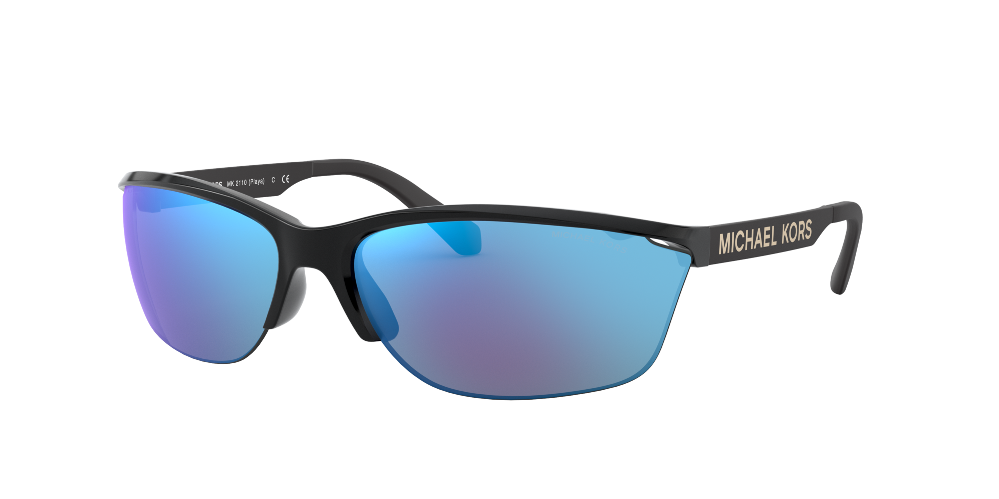 Michael Kors MK2110 PLAYA Nero e Blu - Occhiali da Sole 725125072946 |  Salmoiraghi e Viganò