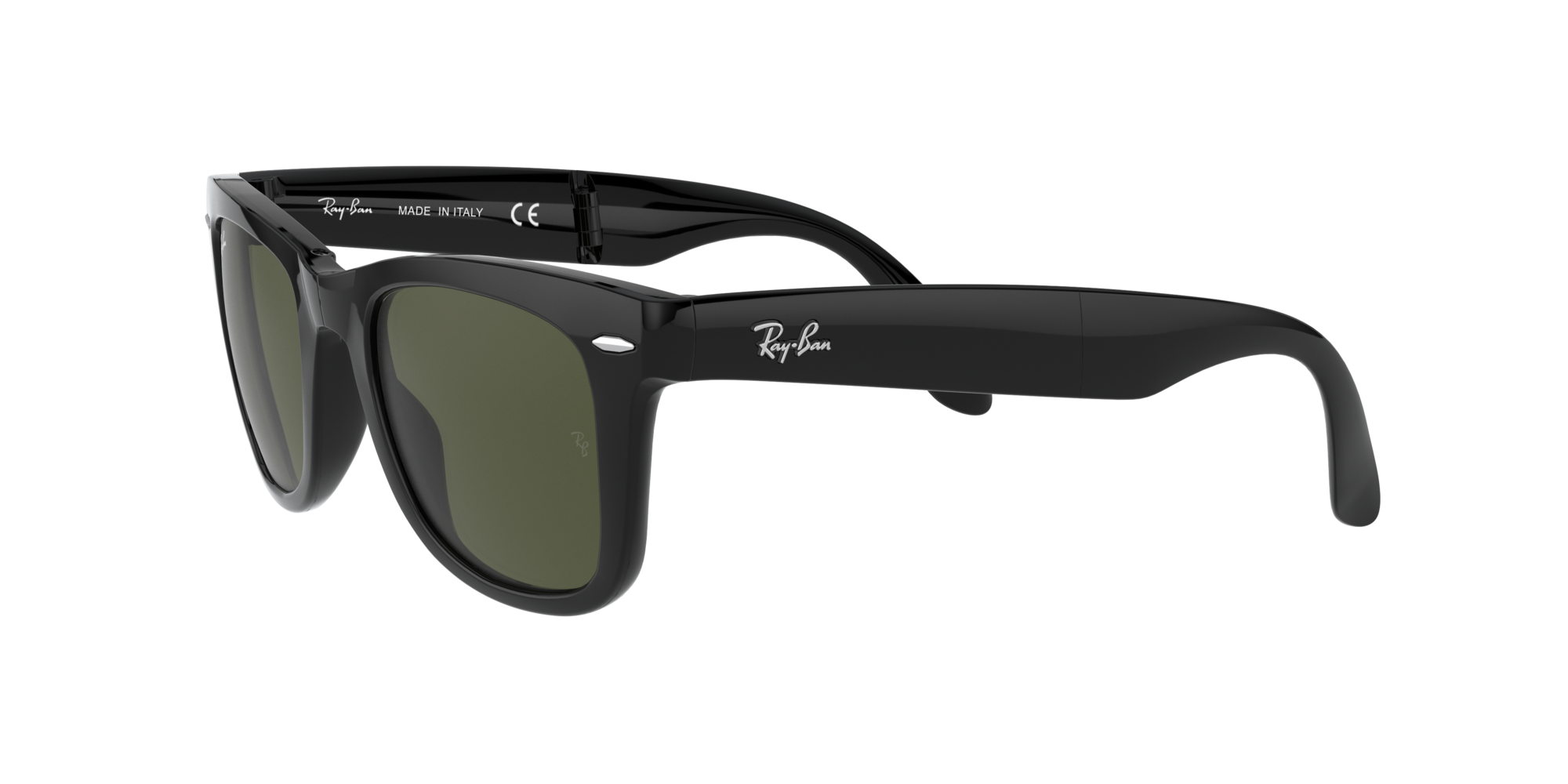 Ray-Ban RB4105 WAYFARER FOLDING CLASSIC Nero e Verde - Occhiali da Sole  805289154587 | Salmoiraghi e Viganò