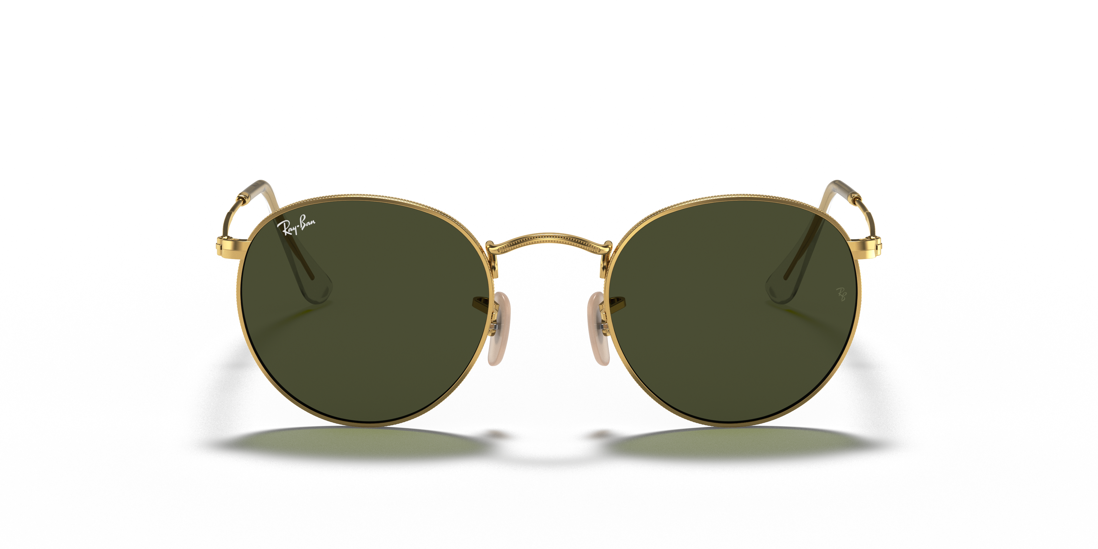Ray-Ban RB3447 ROUND METAL Oro e Verde - Occhiali da Sole 805289439899 |  Salmoiraghi e Viganò