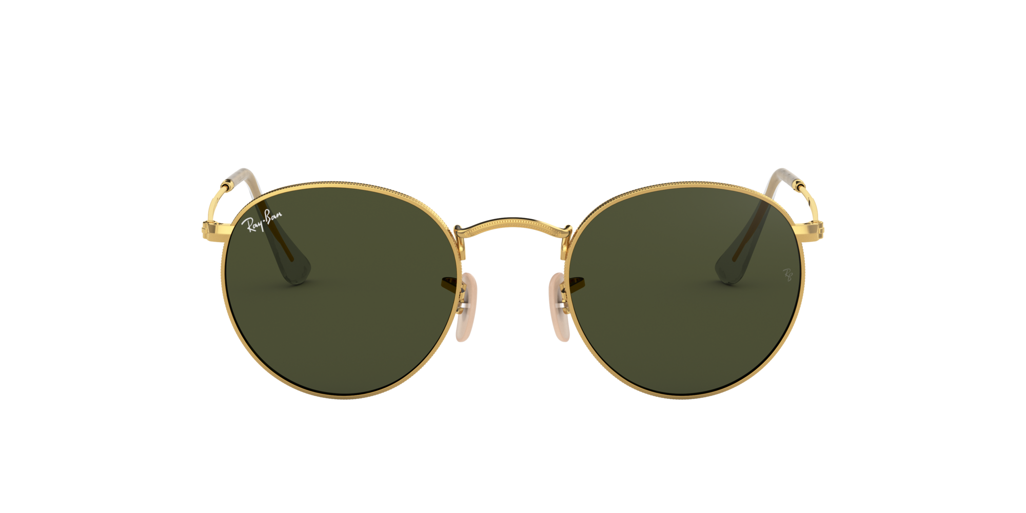 ray ban round oro