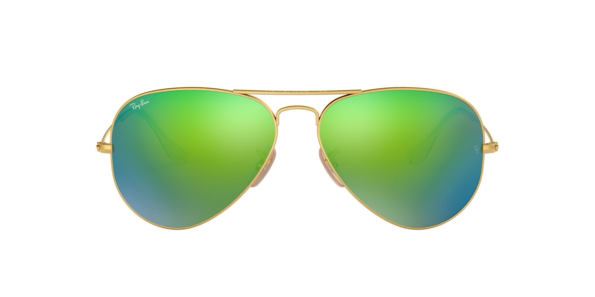 Ray-Ban RB3025 AVIATOR FLASH LENSES Oro e Verde - Occhiali da Sole  8053672000542 | Salmoiraghi e Viganò