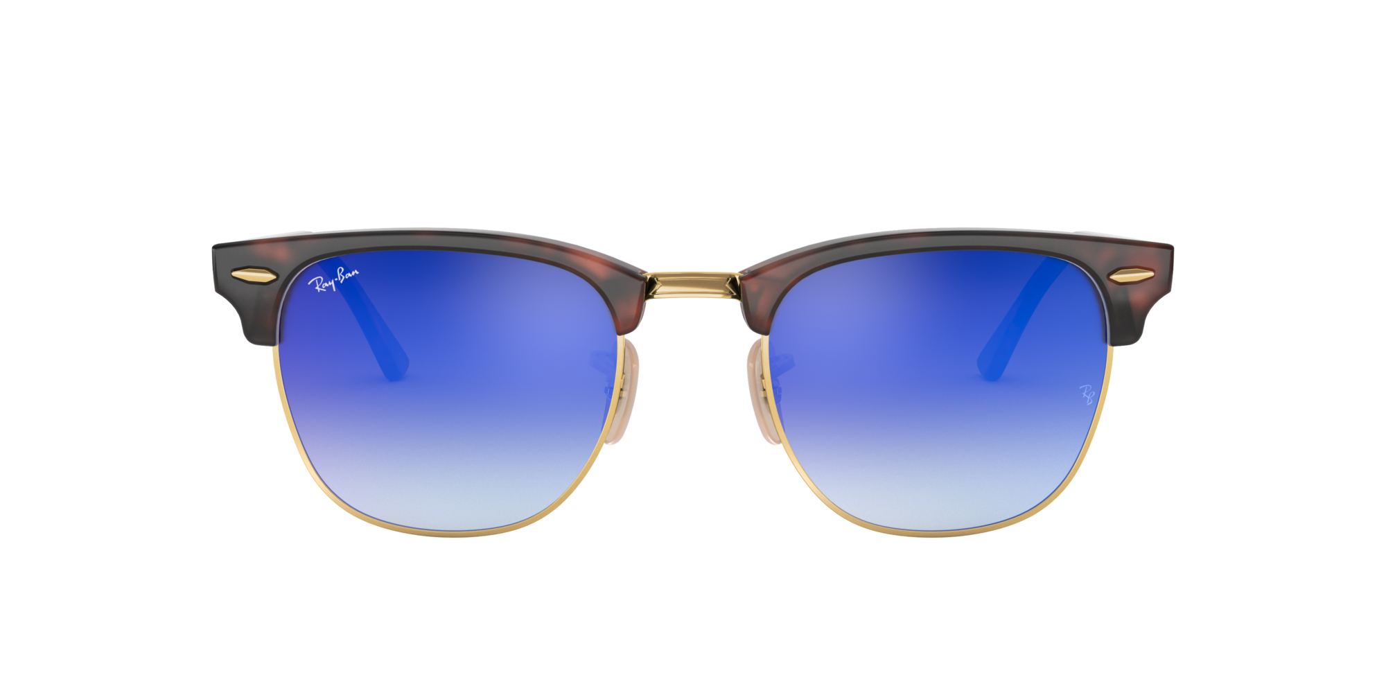 Ray-Ban RB3016 CLUBMASTER FLASH LENSES GRADIENT Tartarugato e Blu -  Occhiali da Sole 8053672603866 | Salmoiraghi e Viganò