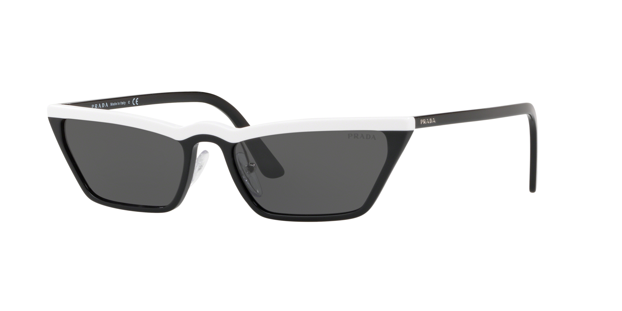 Prada PR 19US CATWALK Bianco e Grigio - Occhiali da Sole 8053672896503 |  Salmoiraghi e Viganò