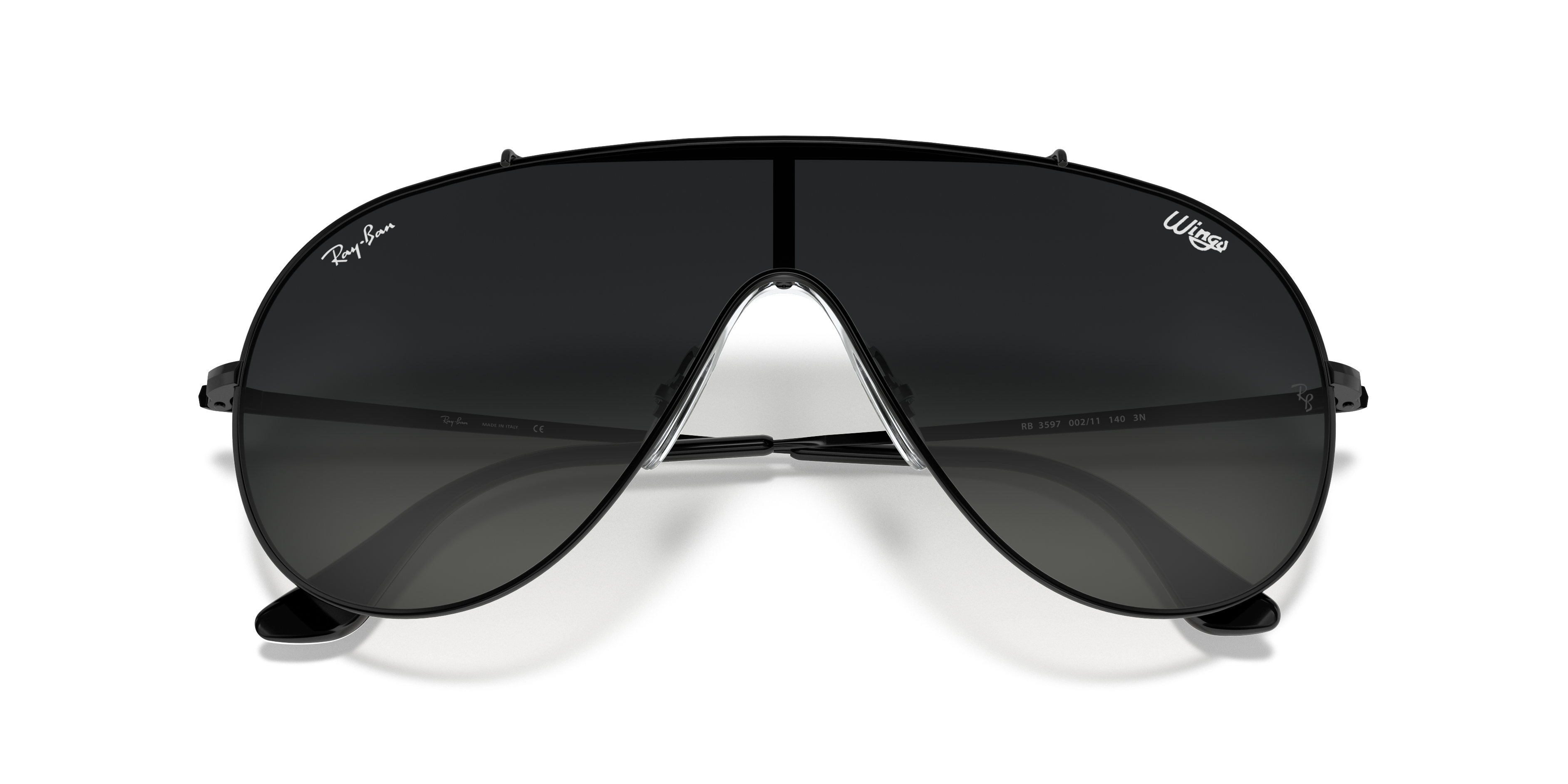 Ray-Ban RB3597 Wings Nero e Grigio - Occhiali da Sole 8053672919547 |  Salmoiraghi e Viganò