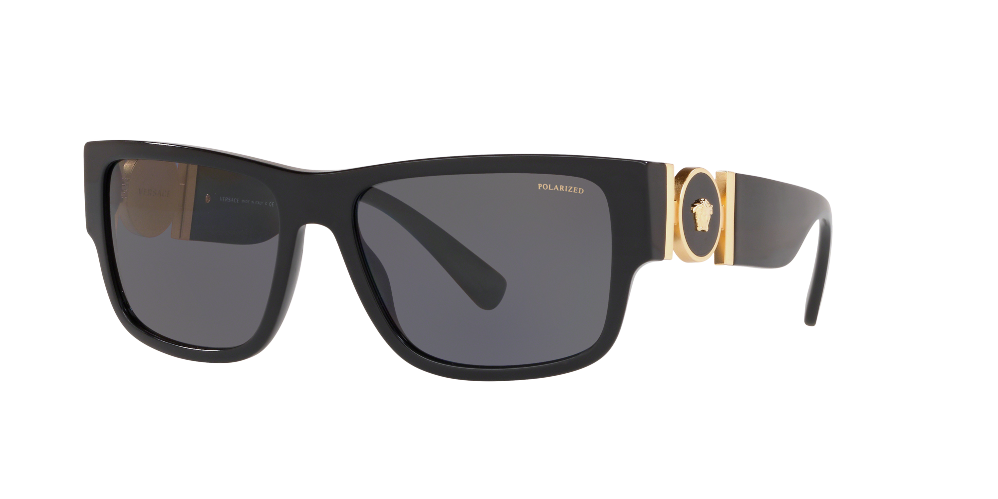 Versace VE4369 Nero e Grigio - Occhiali da Sole 8056597077903 | Salmoiraghi  e Viganò
