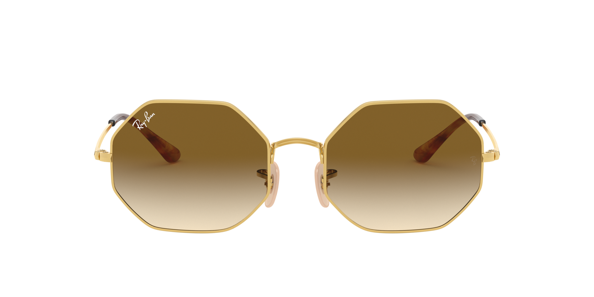 Ray-Ban RB1972 OCTAGON 1972 Oro e Marrone - Occhiali da Sole 8056597177498  | Salmoiraghi e Viganò