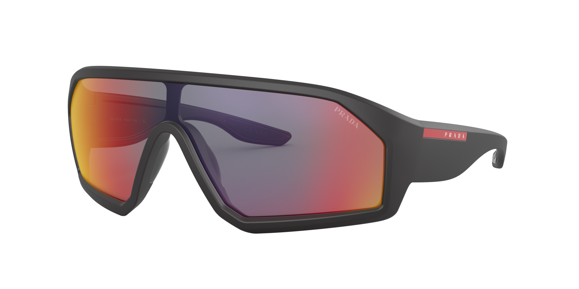 Prada Linea Rossa PS 03VS Nero e Rosso - Occhiali da Sole 8056597213318 |  Salmoiraghi e Viganò