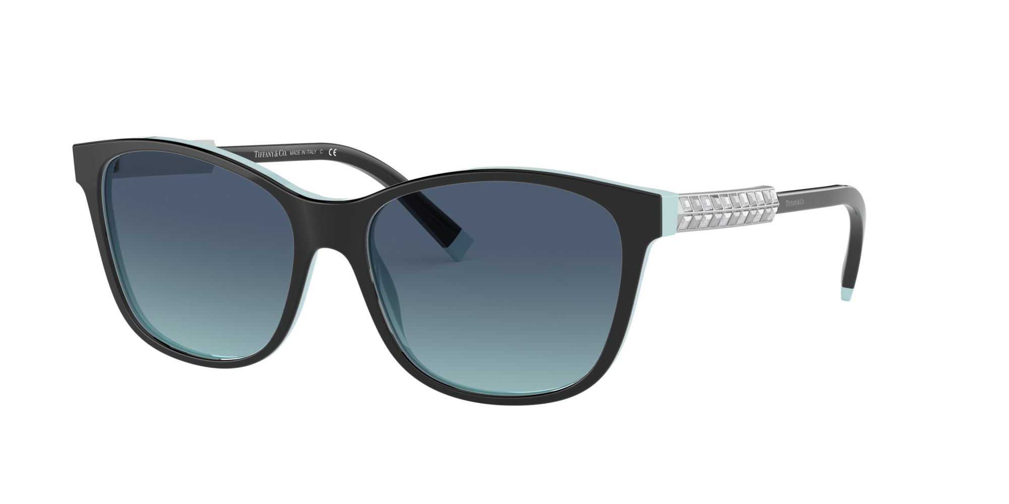 Tiffany \u0026 Co. TF4174B Nero e Blu - Occhiali da Sole 8056597214223 |  Salmoiraghi e Viganò