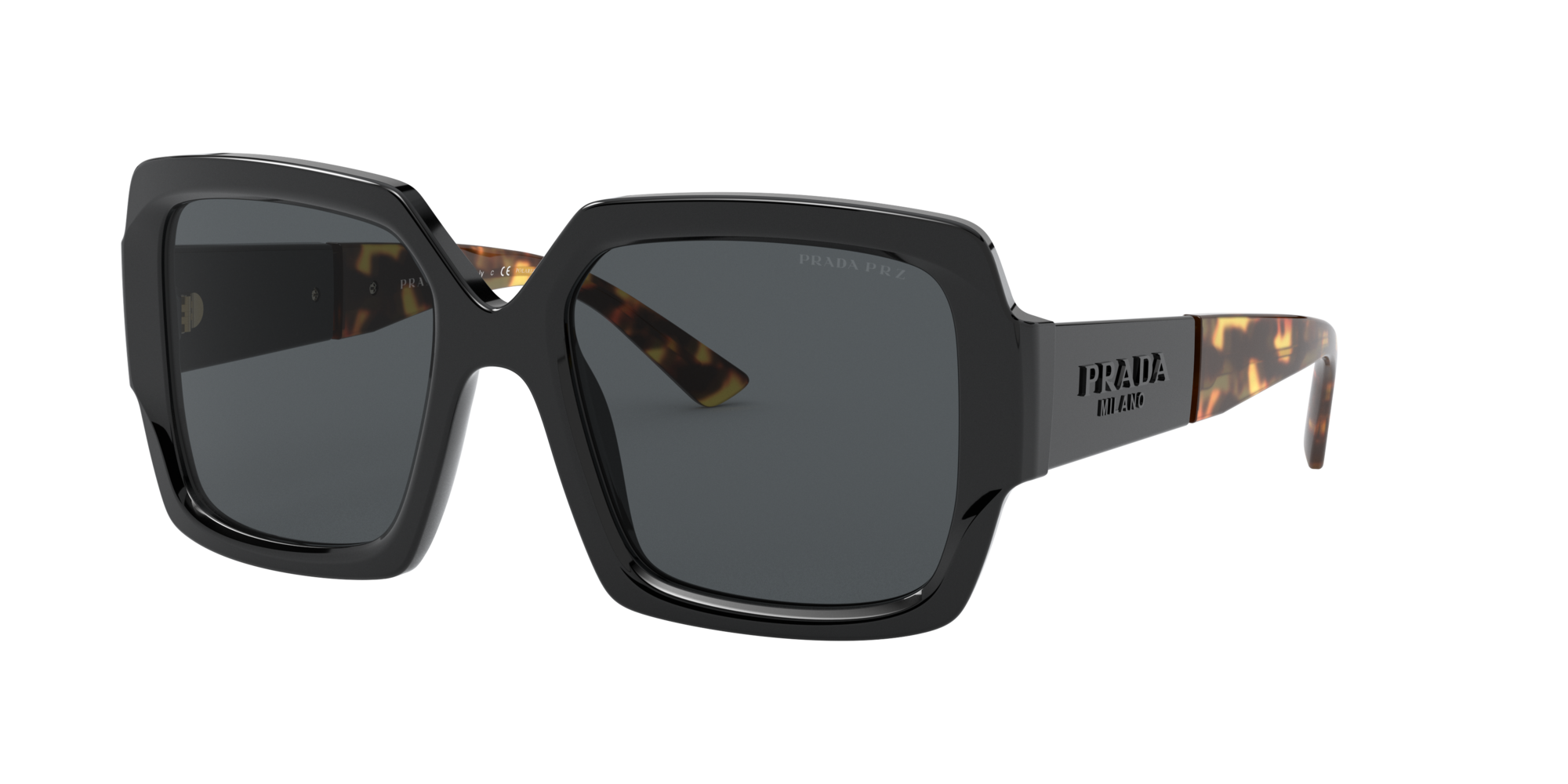 Prada PR 21XS Nero e Grigio - Occhiali da Sole 8056597244053 | Salmoiraghi  e Viganò