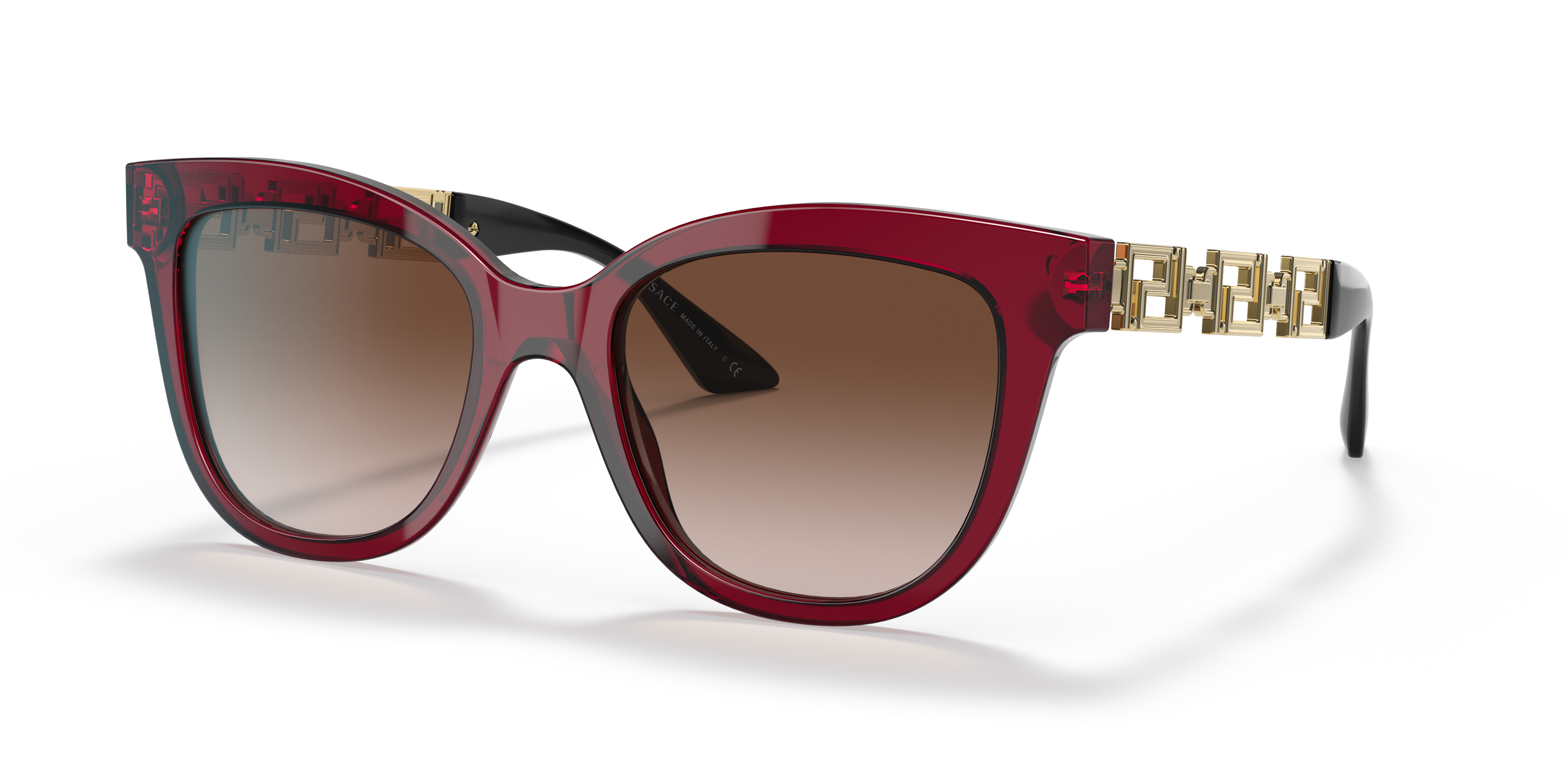 Versace VE4394 Rosso e Marrone - Occhiali da Sole 8056597343930 |  Salmoiraghi e Viganò