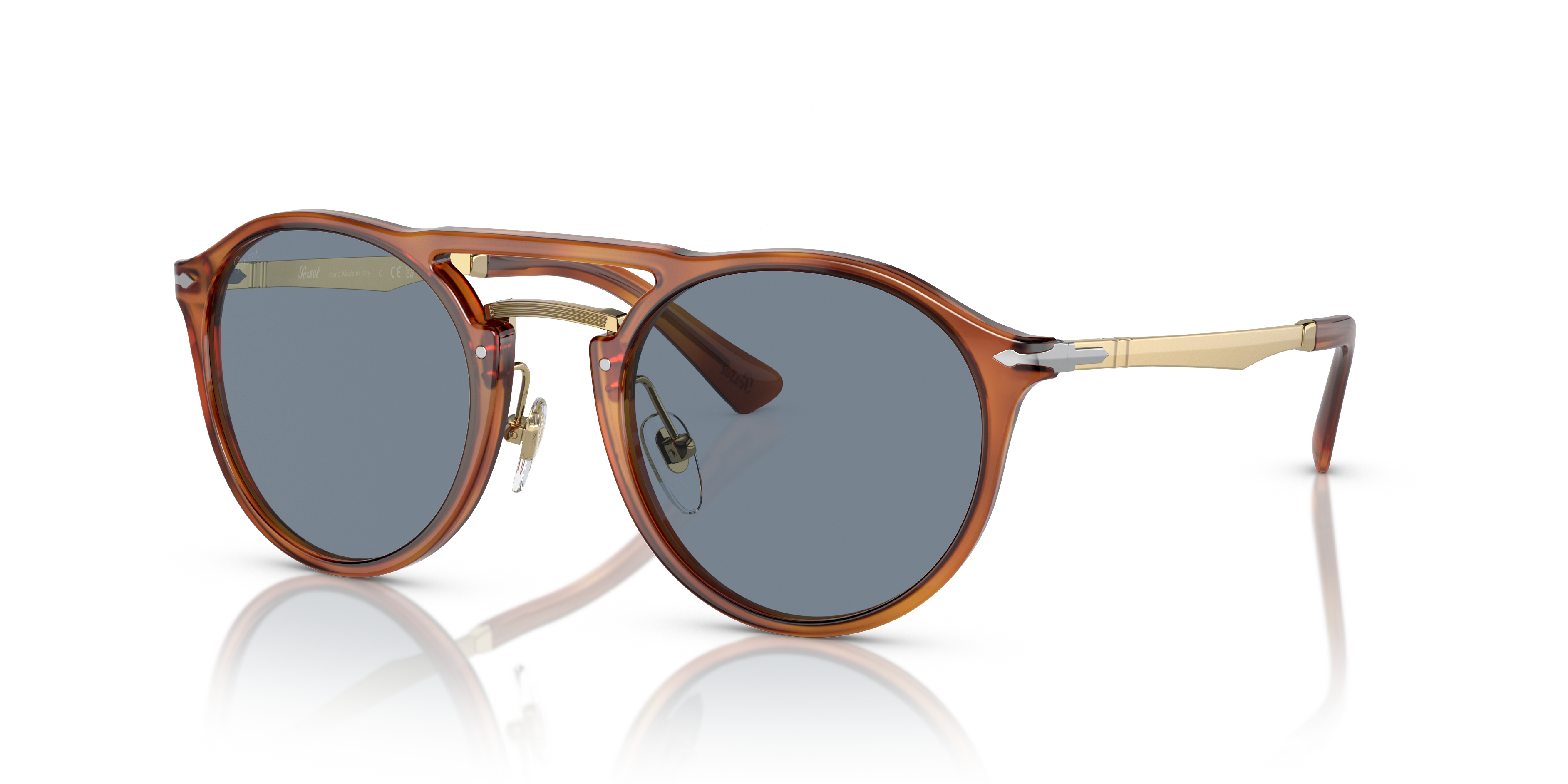 Persol PO3264S Marrone e Blu - Occhiali da Sole 8056597394741 | Salmoiraghi  e Viganò