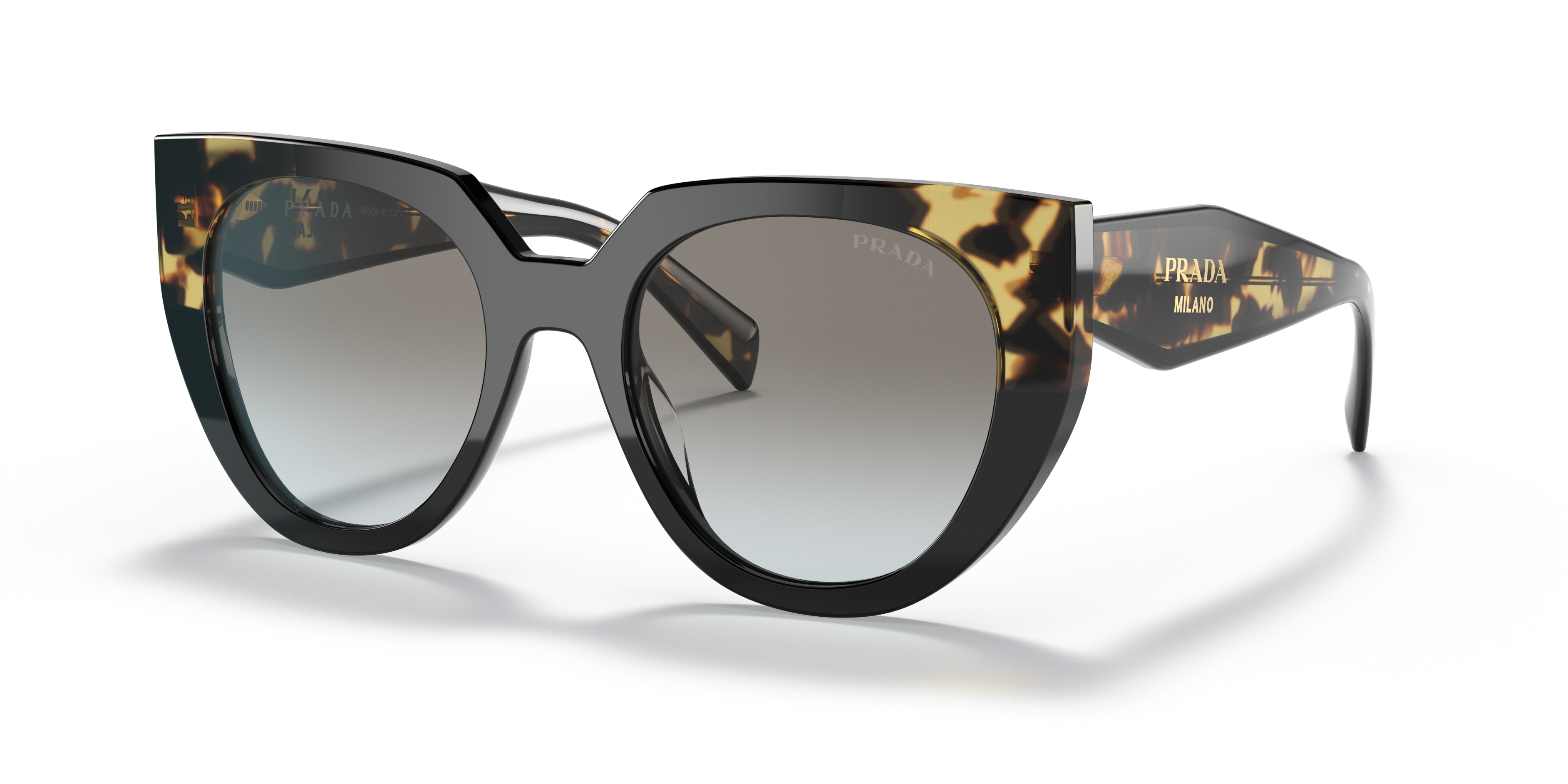 Prada PR 14WS Nero e Grigio - Occhiali da Sole 8056597436076 | Salmoiraghi  e Viganò