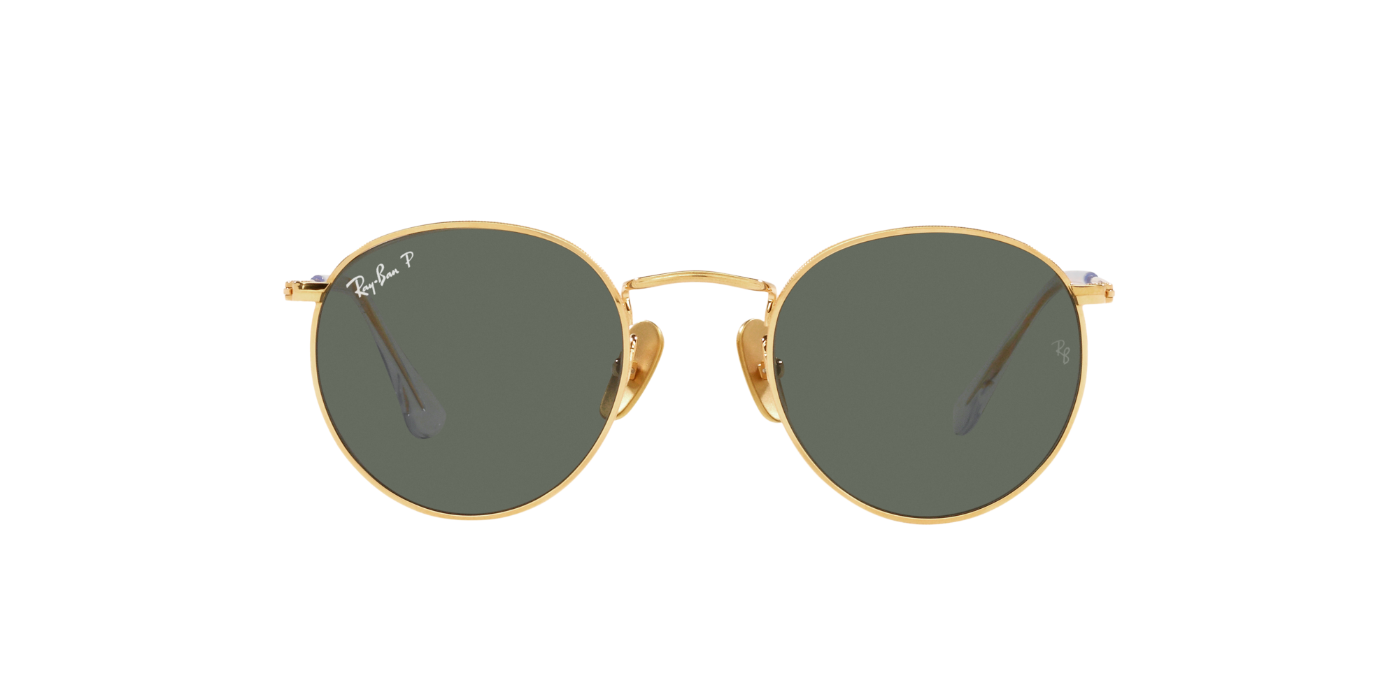 ray ban round oro