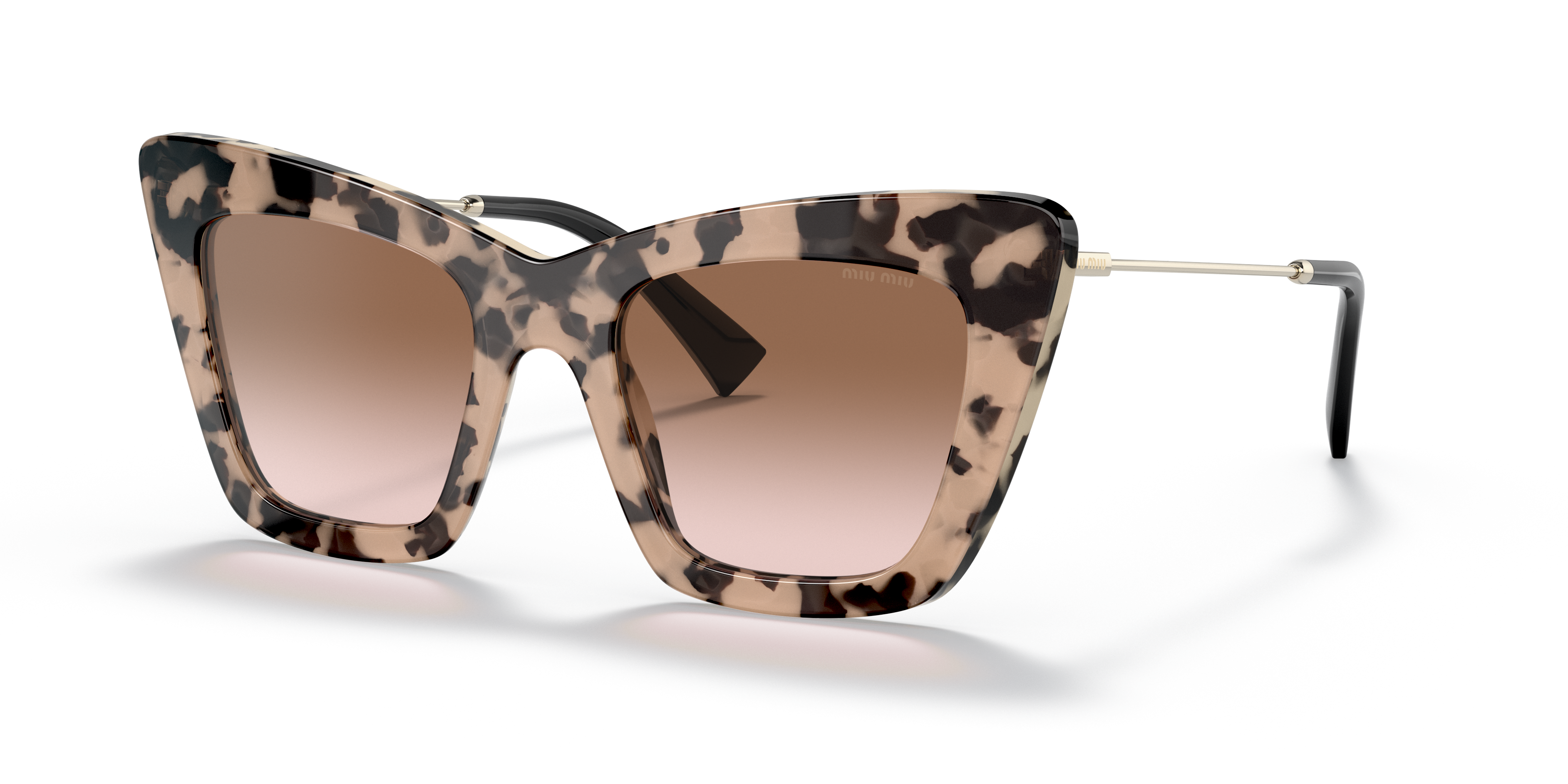 Miu Miu MU 01WS Tartarugato e Marrone - Occhiali da Sole 8056597539838 |  Salmoiraghi e Viganò
