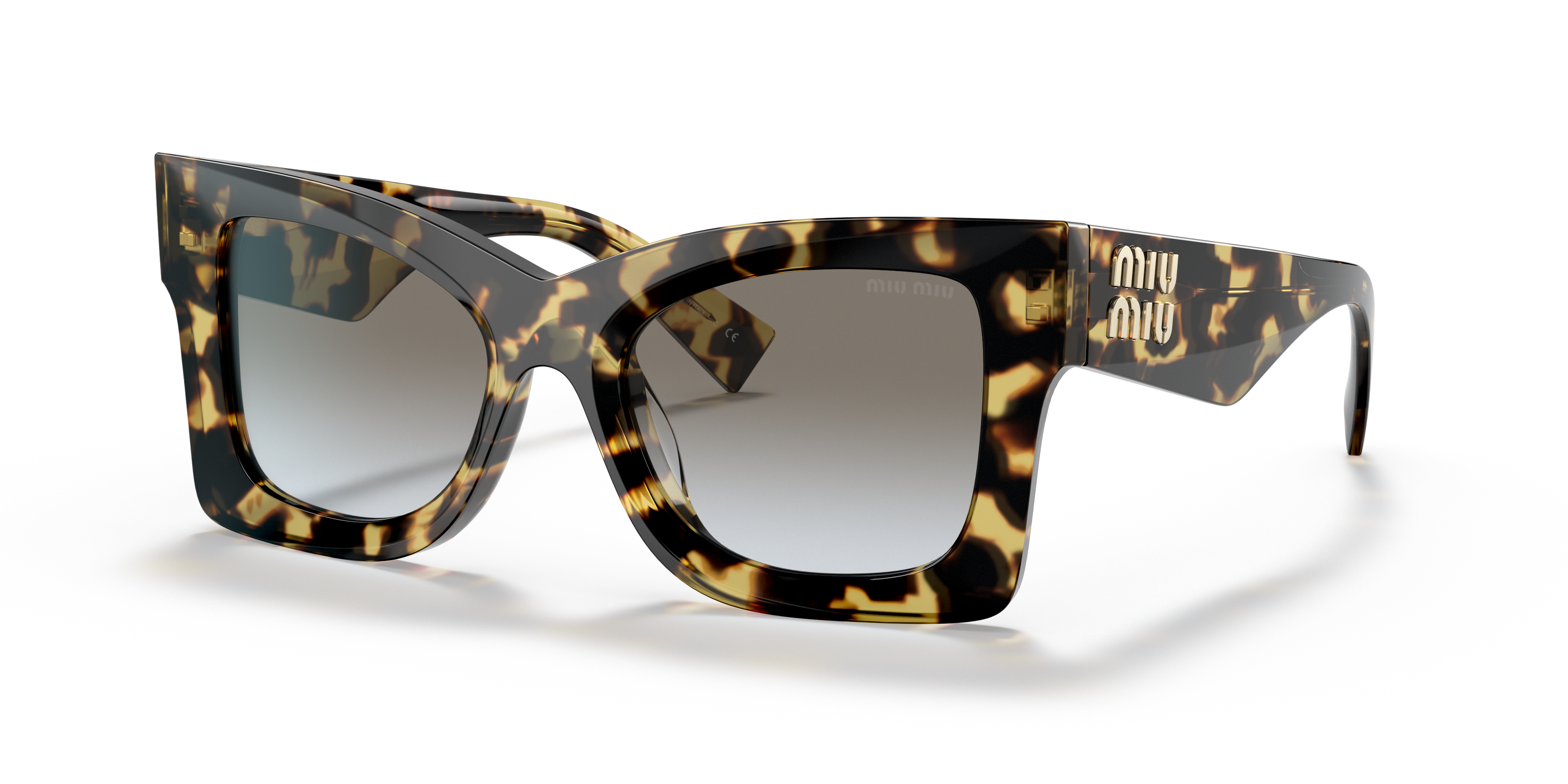 Miu Miu MU 08WS Tartarugato e Grigio - Occhiali da Sole 8056597672450 |  Salmoiraghi e Viganò