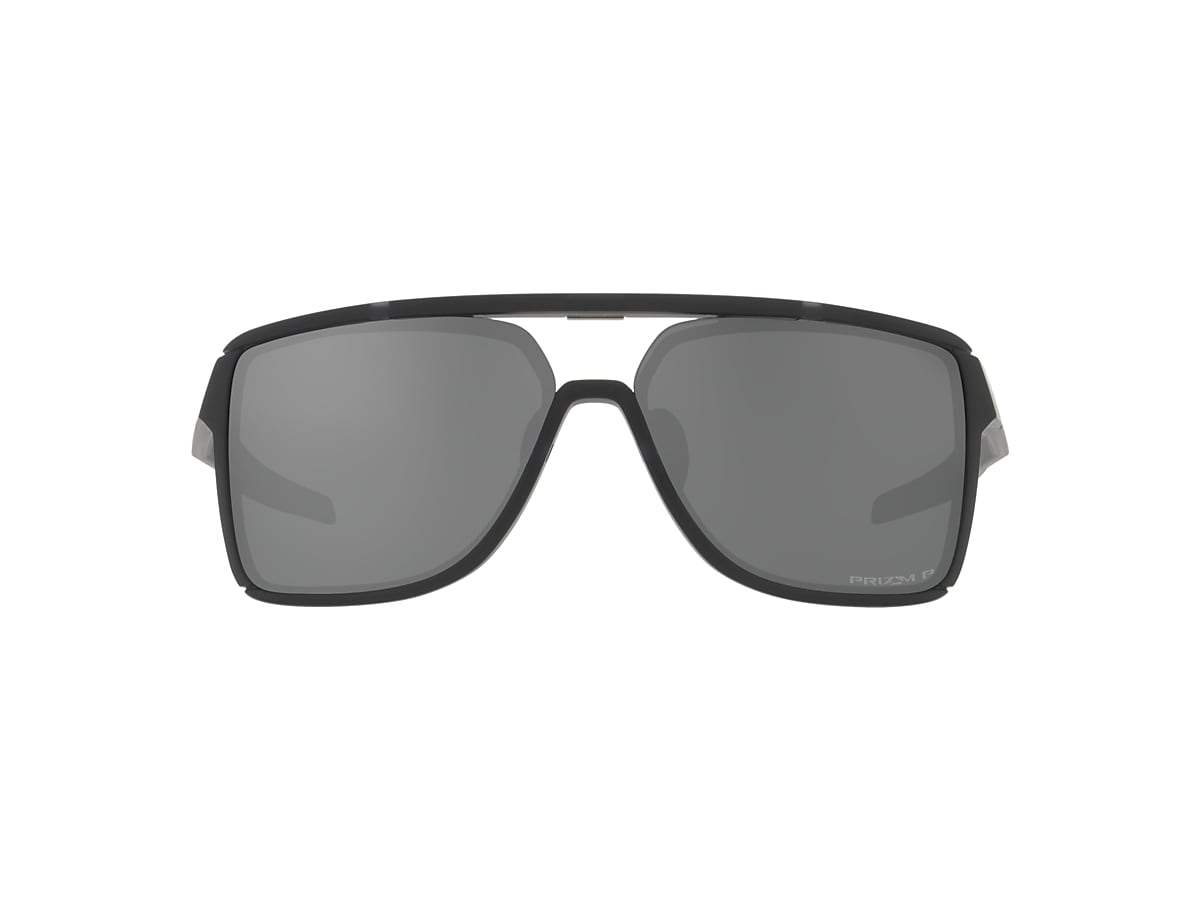 Occhiali da sole sportivi Oakley colore nero, rettangolare, lente grigia  oo9101 - Ottica Tirone