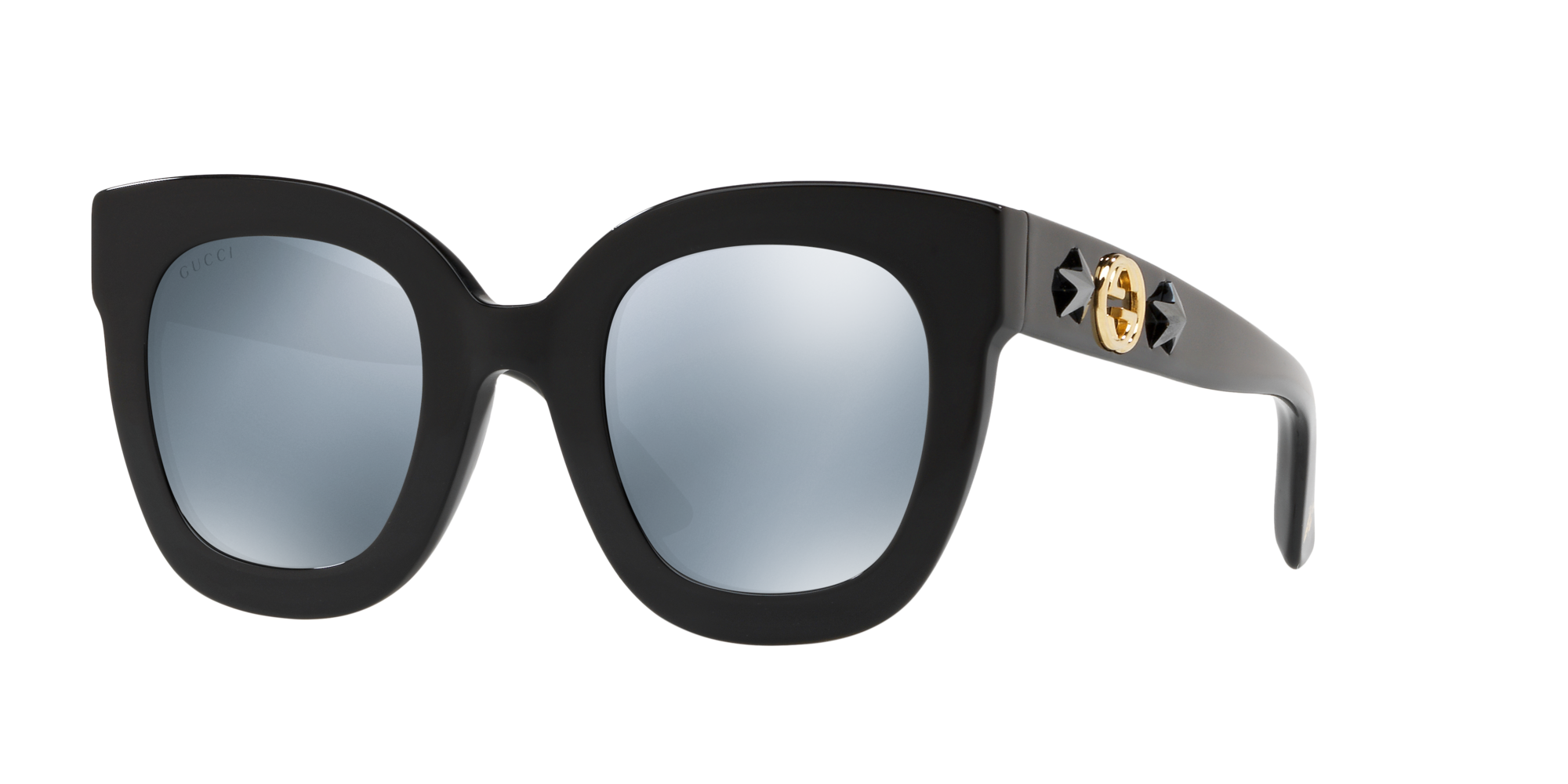 GUCCI GG0208S Nero e Grigio - Occhiali da Sole | Salmoiraghi e Viganò