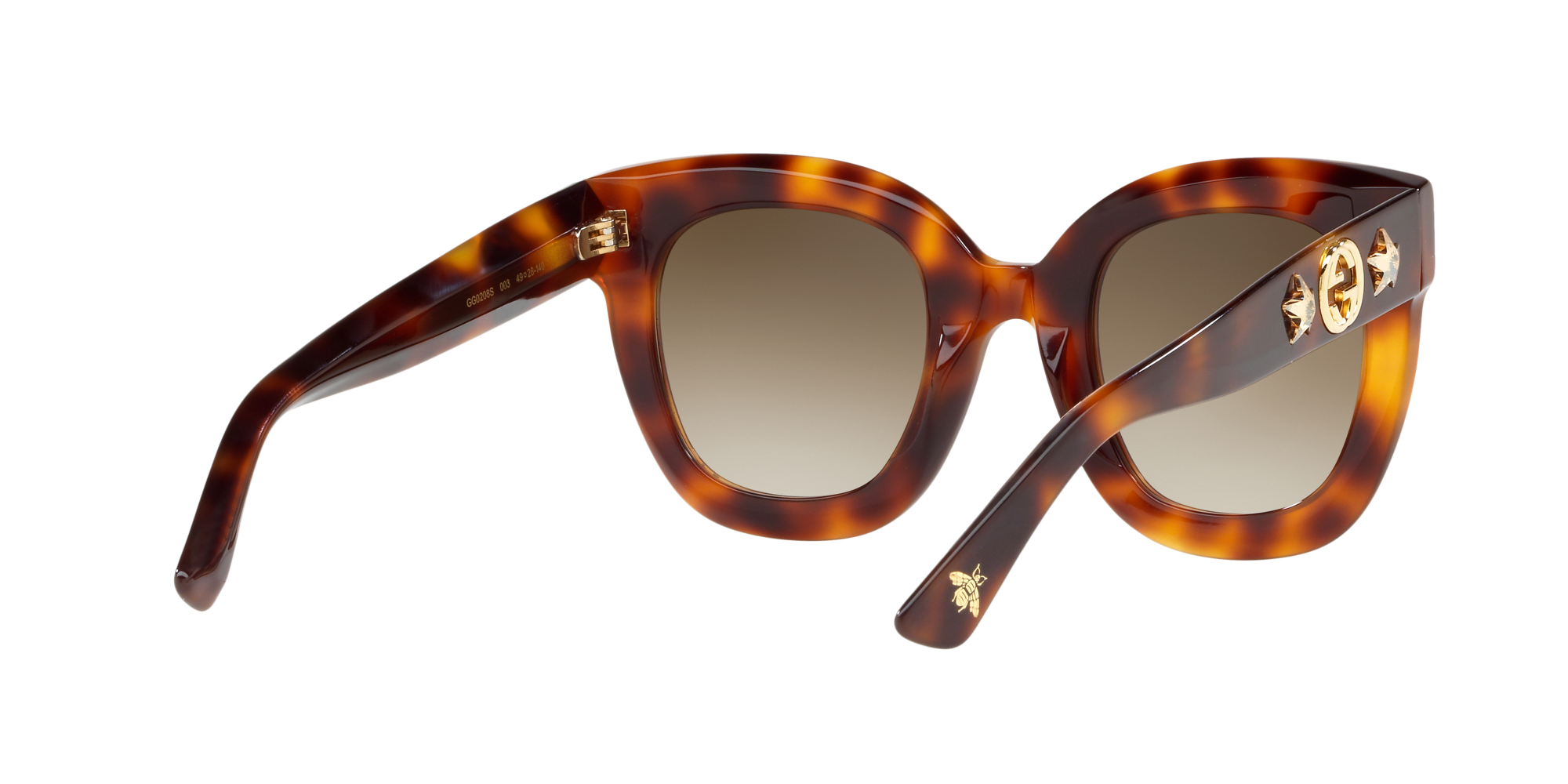 Gucci GG0208S Tartarugato e Marrone - Occhiali da Sole 889652091280 |  Salmoiraghi e Viganò
