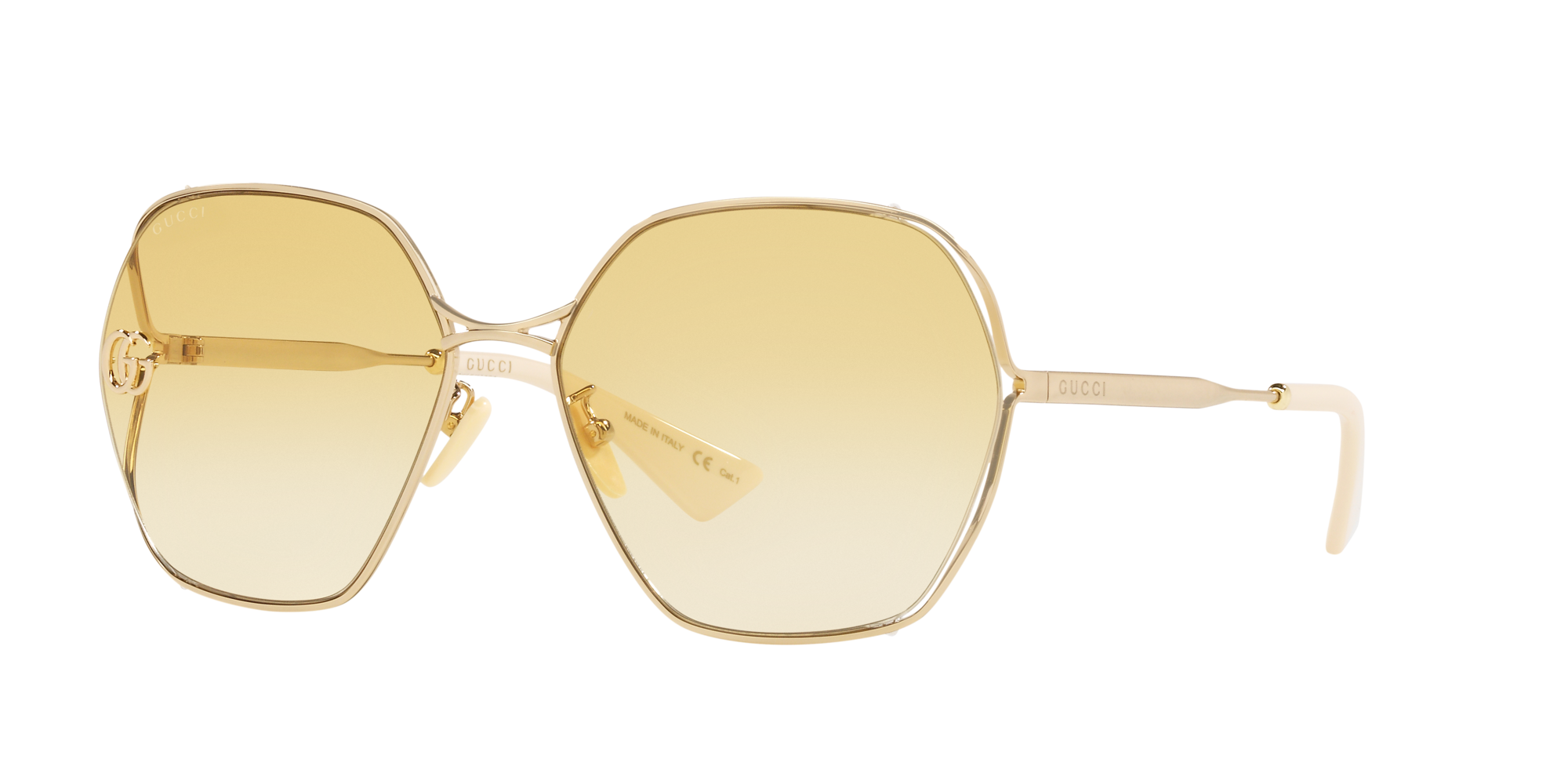 Gucci GG0818SA Oro e Giallo - Occhiali da Sole 889652309439 | Salmoiraghi e  Viganò